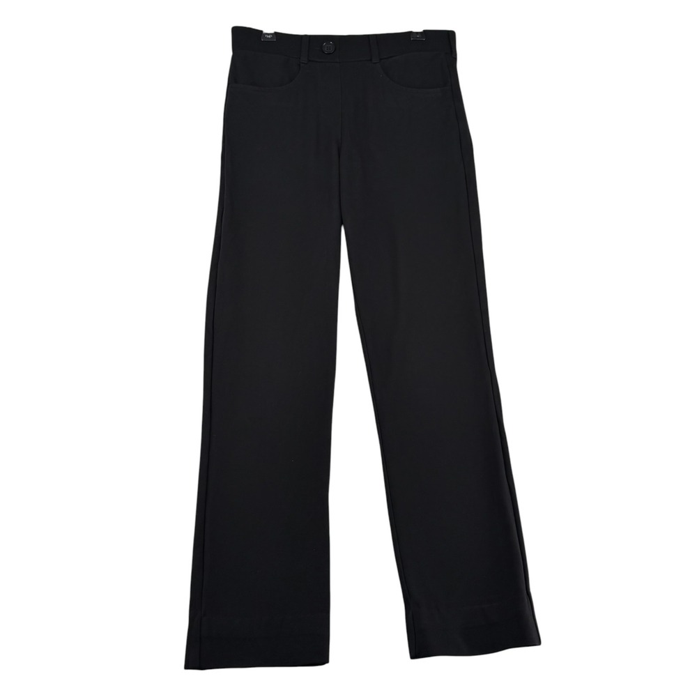Betabrand Dress Pant Yoga Ponte Stretch Straight Leg Pants Women XS Petite Black